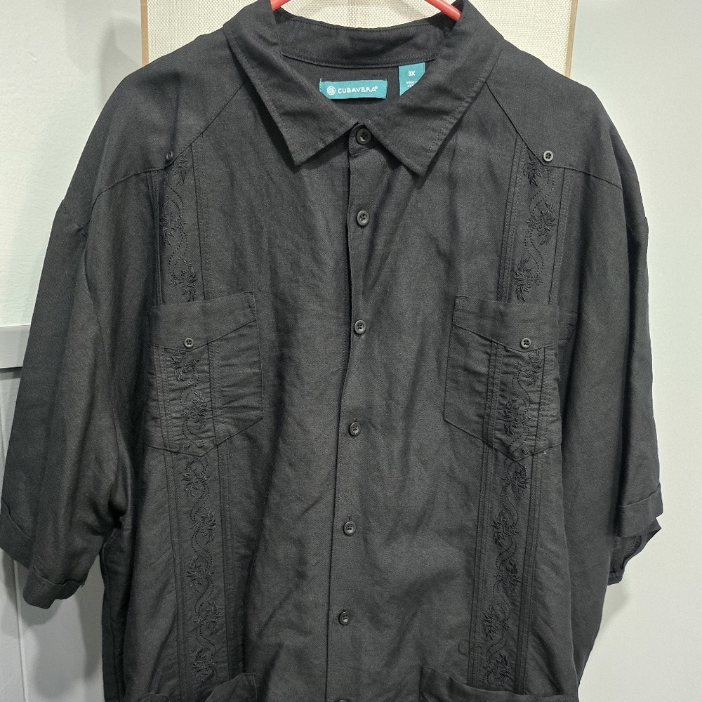 Cubavera Black Men's Shirt